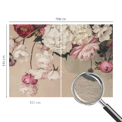 Photo wallpaper Romantic flowers