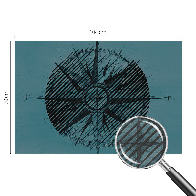 Wall mural for bedroom Marine compass