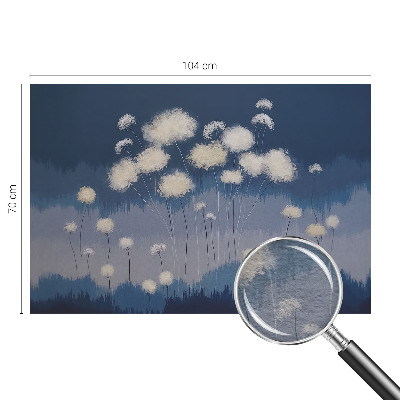 Wall mural for living room White dandelions