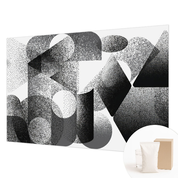 Wallpaper mural for living room Geometric shapes