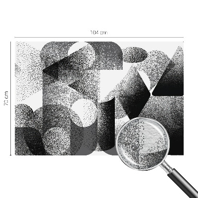 Wallpaper mural for living room Geometric shapes