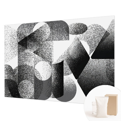 Wallpaper mural for living room Geometric shapes