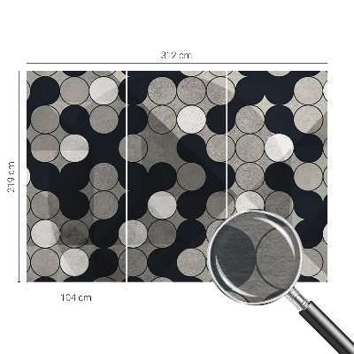 Large wallpaper mural Geometric circles