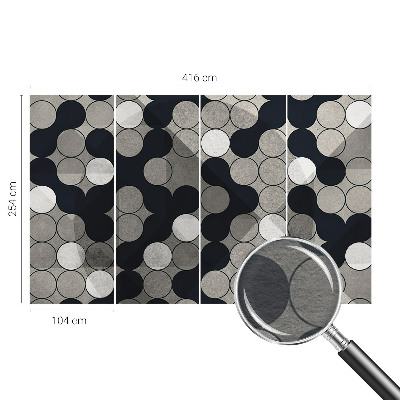 Large wallpaper mural Geometric circles