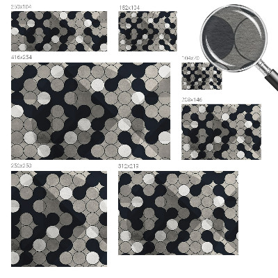 Large wallpaper mural Geometric circles