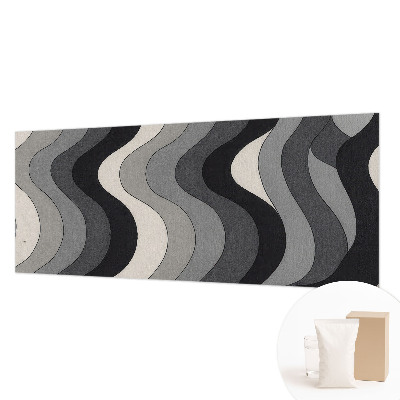 Large wall mural wallpaper Gray waves