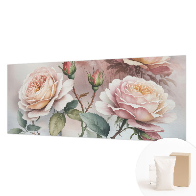 Modern wall mural Pastel roses