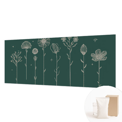 Modern wall mural for bedroom Subtle flowers