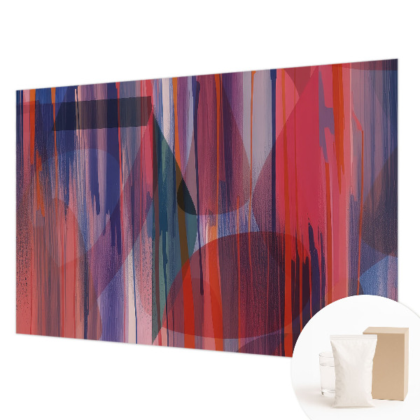 Modern wall mural for living room Rainbow stripes