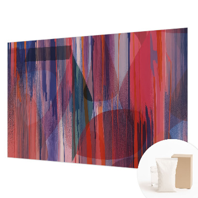 Modern wall mural for living room Rainbow stripes