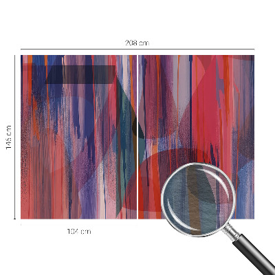 Modern wall mural for living room Rainbow stripes