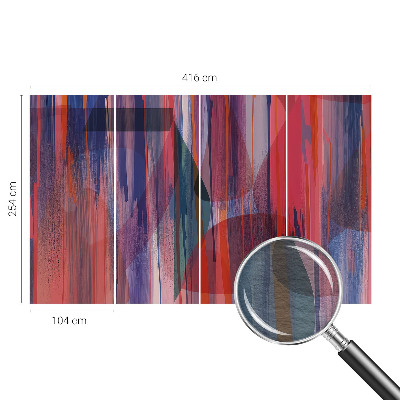 Modern wall mural for living room Rainbow stripes