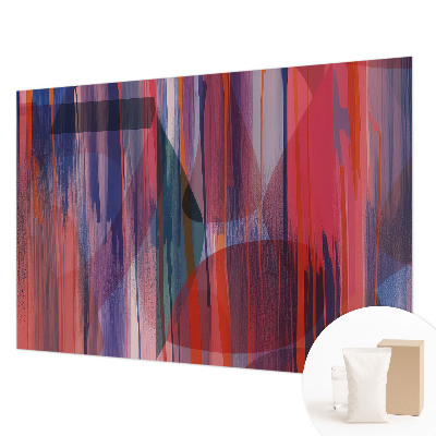 Modern wall mural for living room Rainbow stripes