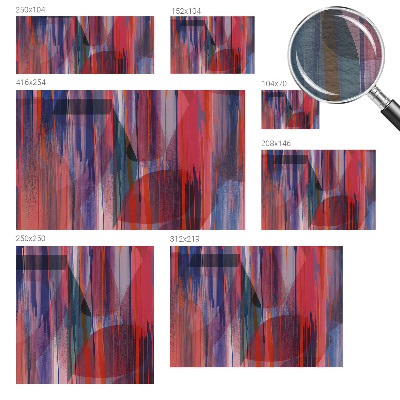 Modern wall mural for living room Rainbow stripes