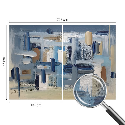 Decorative wall mural for living room Abstraction brushes