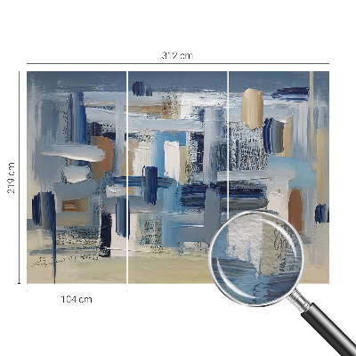 Decorative wall mural for living room Abstraction brushes