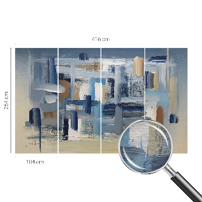 Decorative wall mural for living room Abstraction brushes