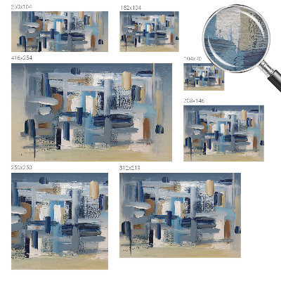 Decorative wall mural for living room Abstraction brushes