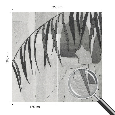 Non-woven wall mural Abstract palm tree