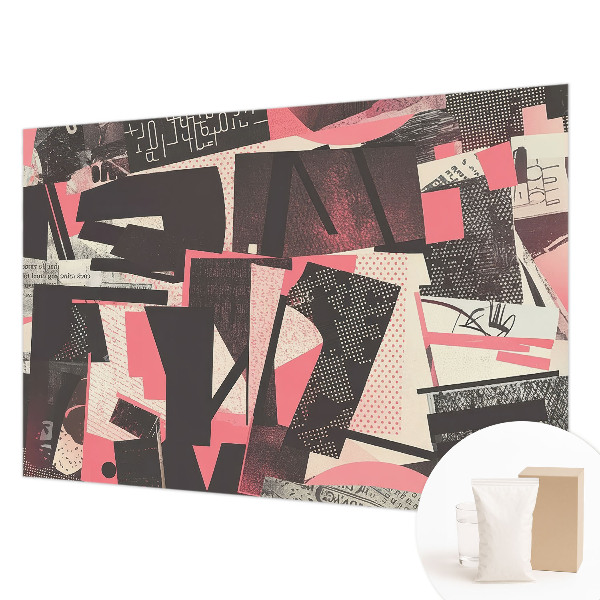 Non-woven photo wallpaper Geometric collage