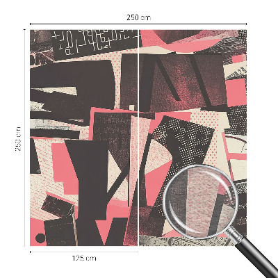 Non-woven photo wallpaper Geometric collage