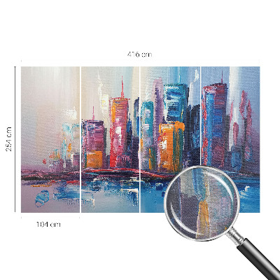 Wallpaper mural Colorful city