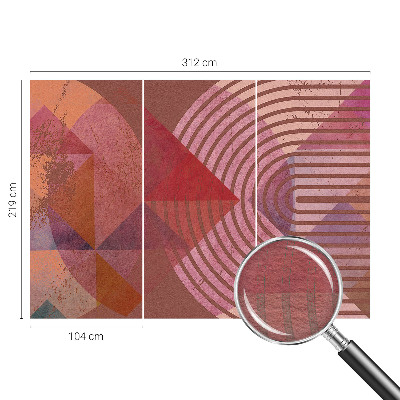 Wall mural for living room Abstract forms