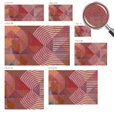 Wall mural for living room Abstract forms