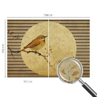 Wall mural for bedroom Harmony bird
