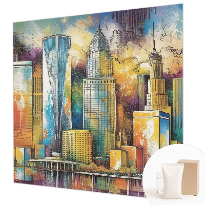 Large wallpaper mural City panorama