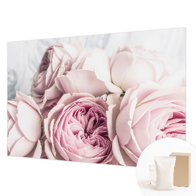 Custom size wall mural Pink roses