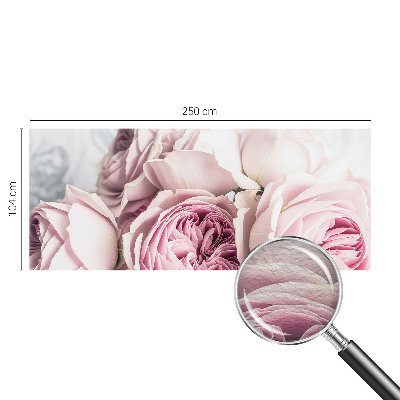 Custom size wall mural Pink roses