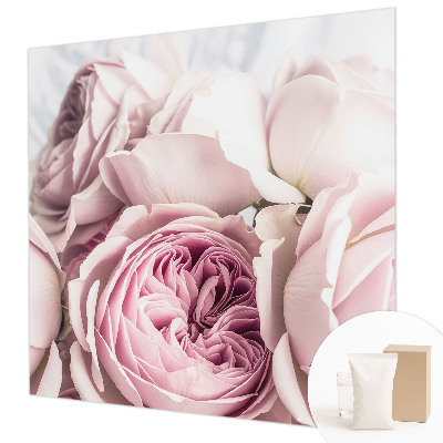 Custom size wall mural Pink roses