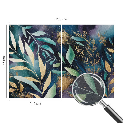 Modern wall mural Botanical leaves