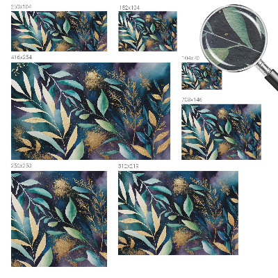 Modern wall mural Botanical leaves