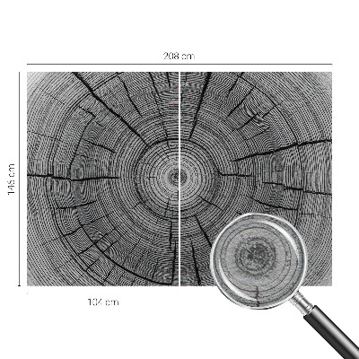 Modern wall mural for living room Forest harmony