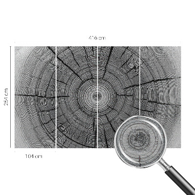 Modern wall mural for living room Forest harmony