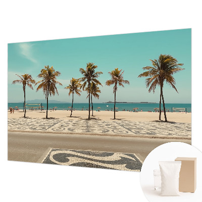 High quality wall mural wallpaper Palm trees beach