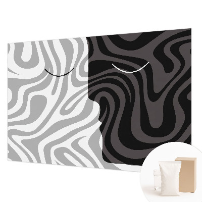 Premium photo wallpaper Abstract faces