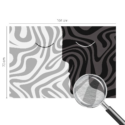 Premium photo wallpaper Abstract faces
