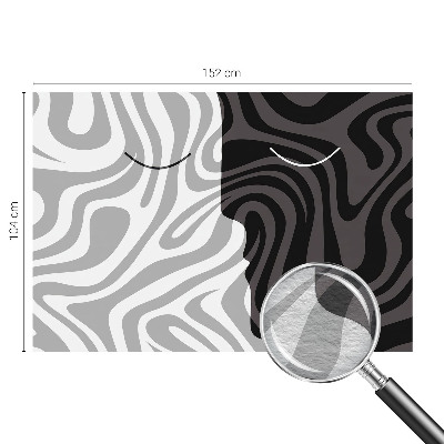 Premium photo wallpaper Abstract faces