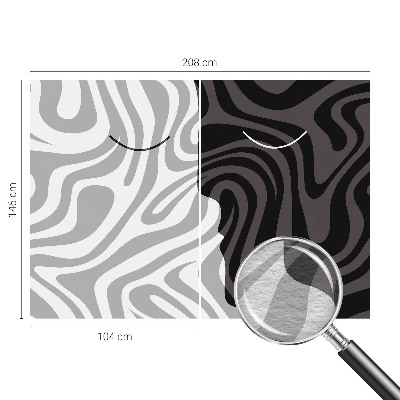 Premium photo wallpaper Abstract faces