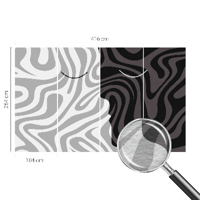 Premium photo wallpaper Abstract faces