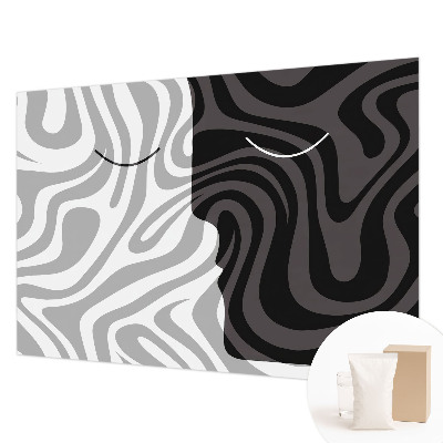 Premium photo wallpaper Abstract faces