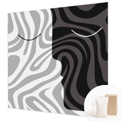 Premium photo wallpaper Abstract faces