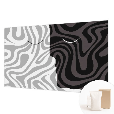 Premium photo wallpaper Abstract faces