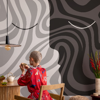 Premium photo wallpaper Abstract faces