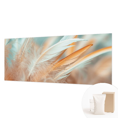 Non-woven photo wallpaper Delicate feathers