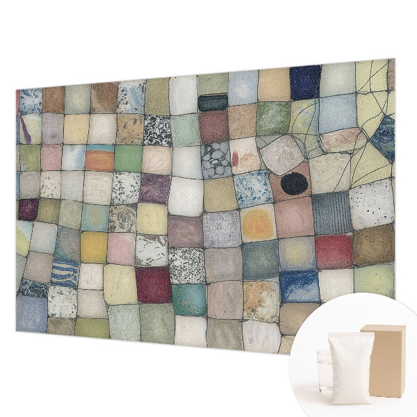 Bedroom wall mural wallpaper Colorful mosaic