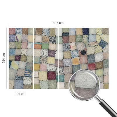 Bedroom wall mural wallpaper Colorful mosaic